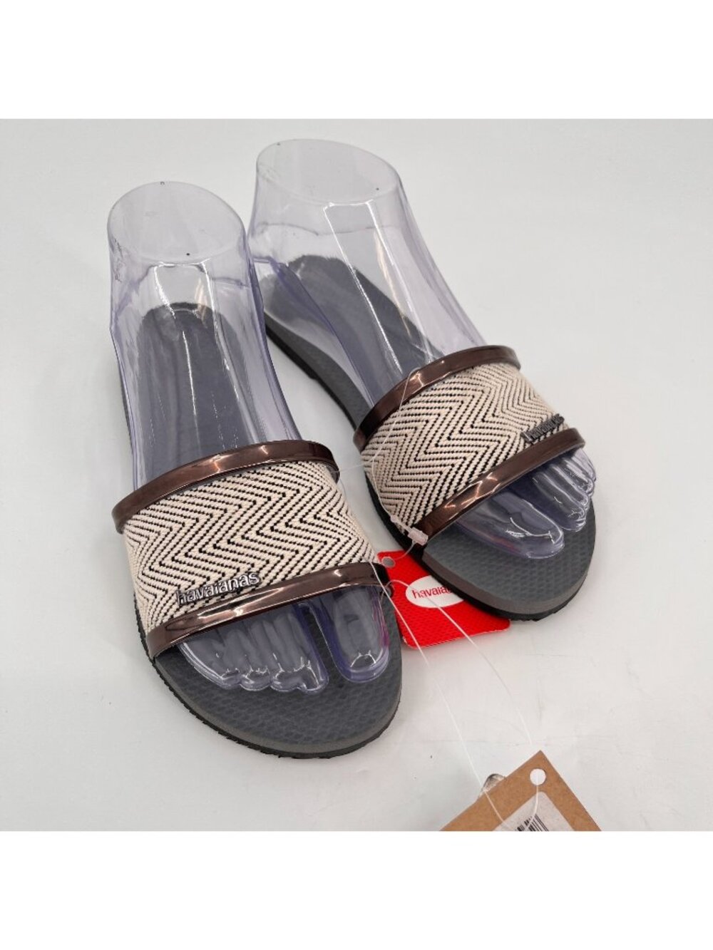 Havaianas You Trancoso Women's Steel Grey Slide Sandals Size 6W